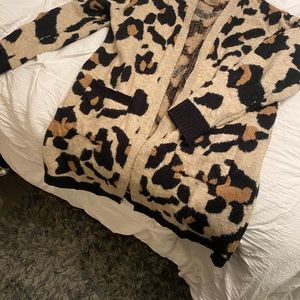 Cheetah print cardi